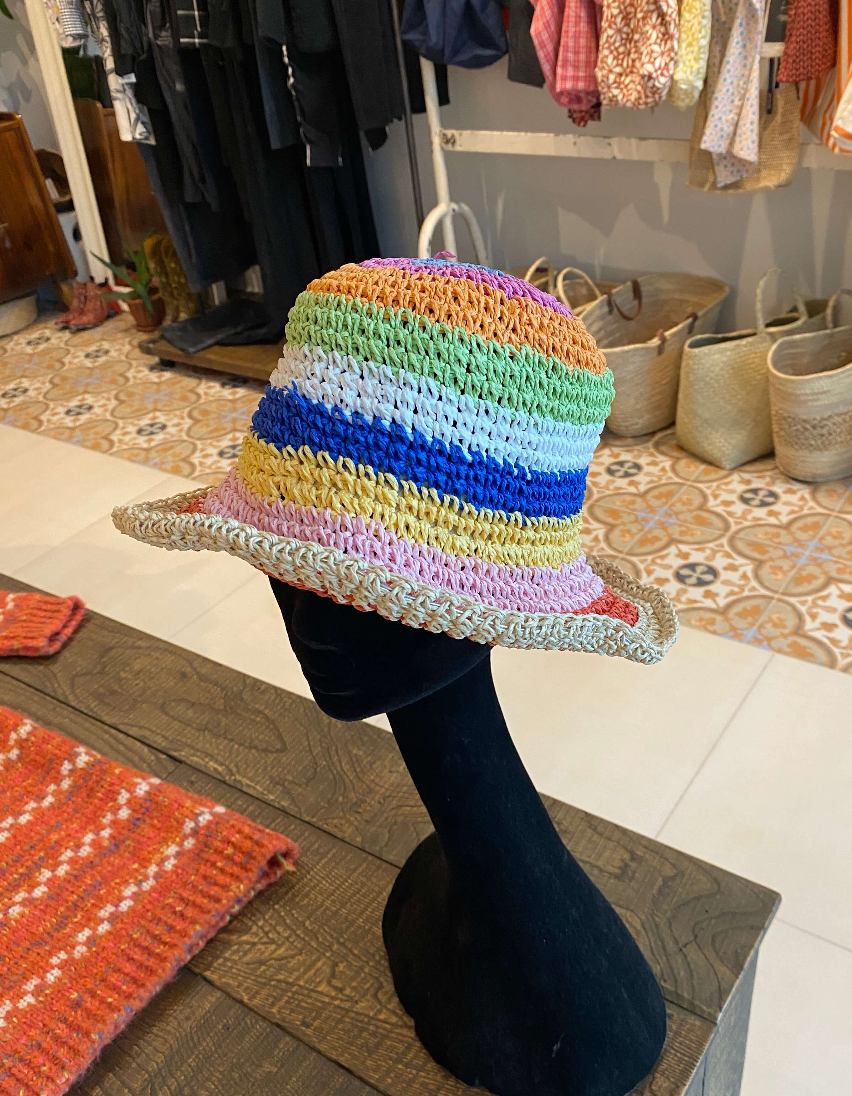 Шляпа летняя разноцветная