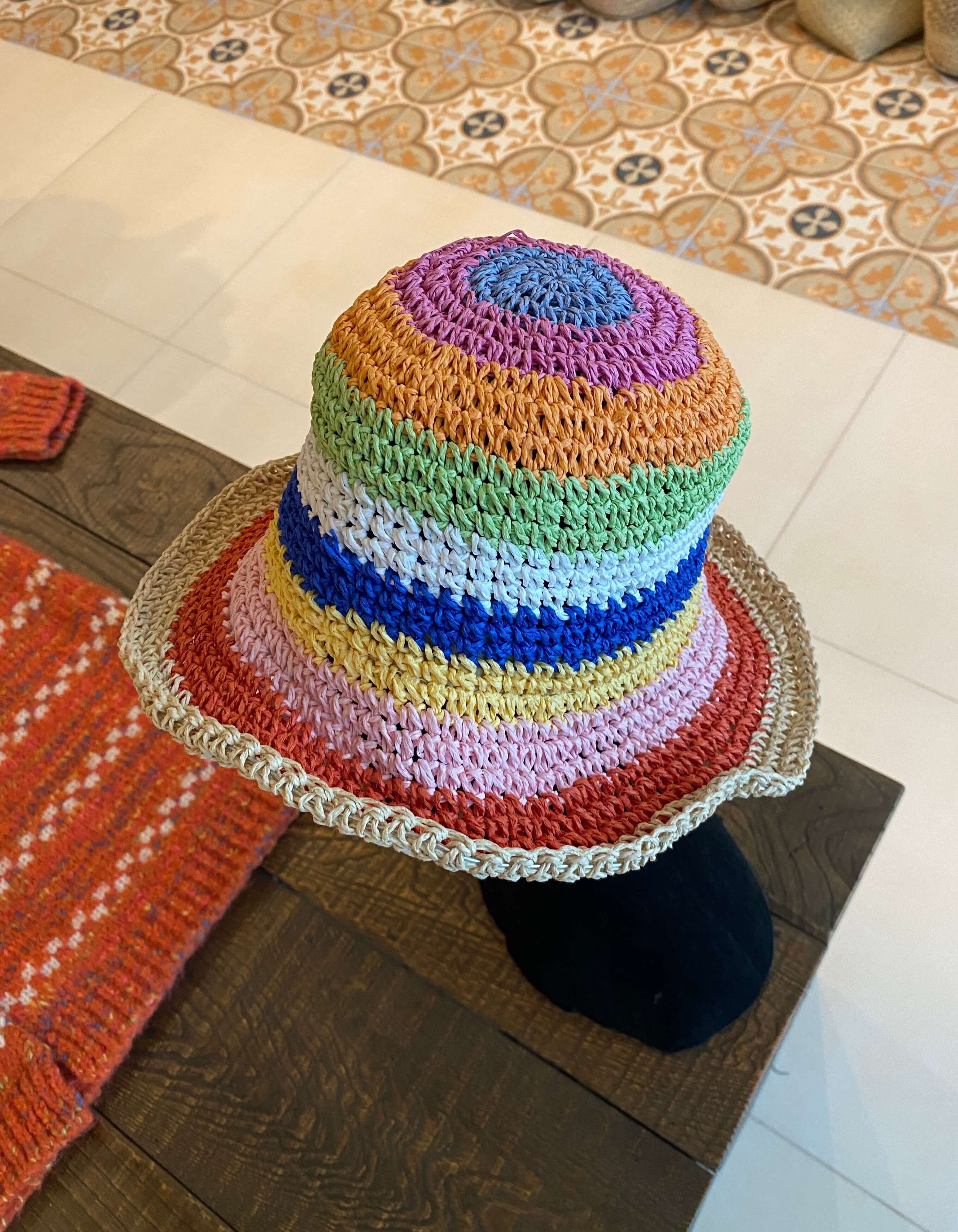 Шляпа летняя разноцветная